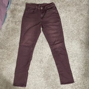 Levis high rise skinny jeans
